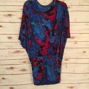 Express Multi Color Open Back Tunic